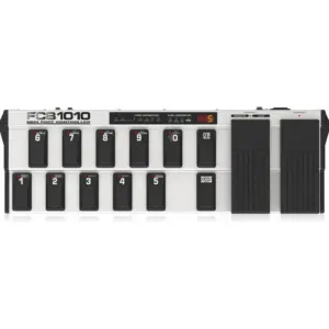 Behringer FCB1010 Ultra-Flexible MIDI Foot Controller, 2 Expression Pedals, MIDI Merge Function, 10 Fully User-Editable Presets, Gray/Black | FCB1010