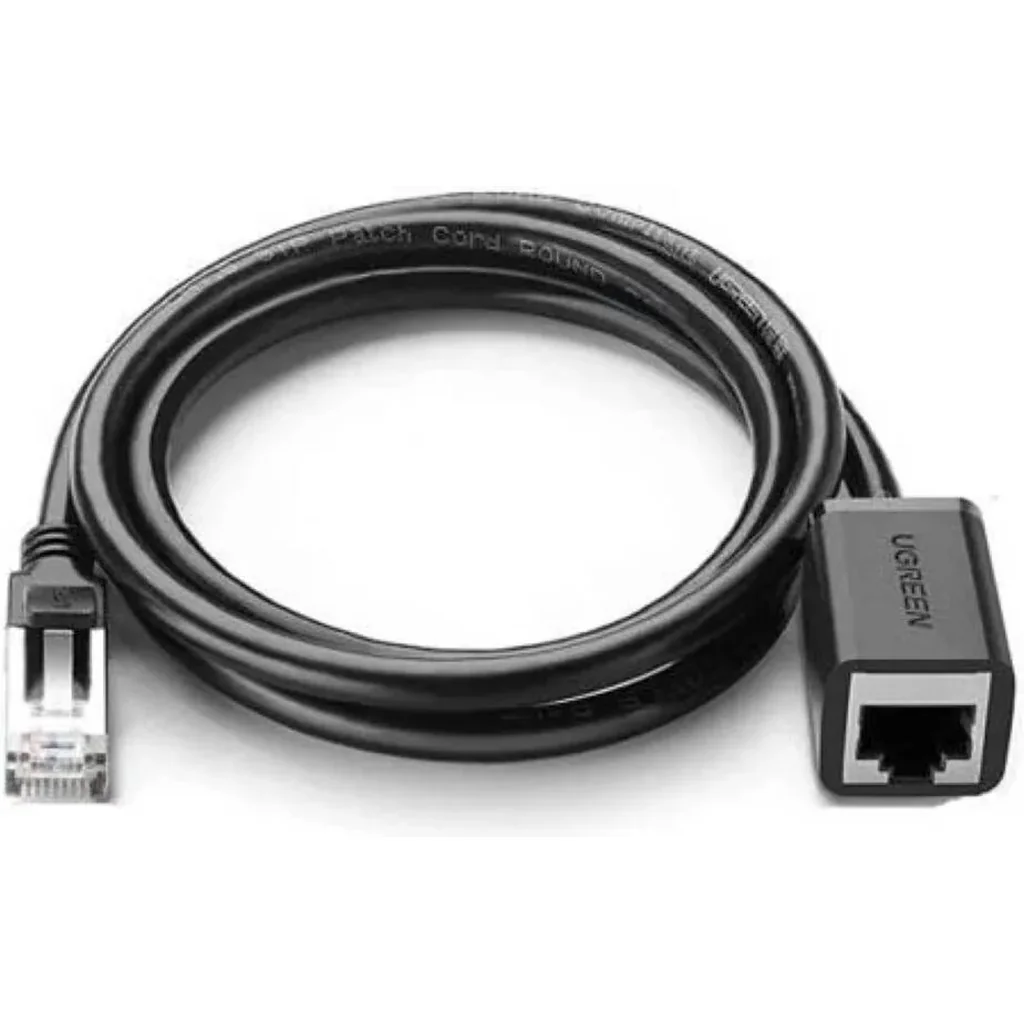 UGREEN NW112 Cat 6 F/UTP Ethernet RJ45 Extension Male/Female Patch Cords 3M, Black | 11282 - Image 2