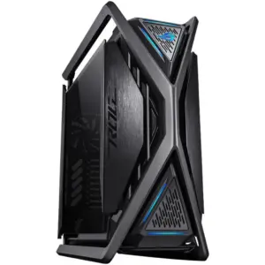 ASUS ROG Hyperion GR701 E-ATX PC Case, BTF Edition, Tempered Glass Side Panels, Up to 420mm Dual Radiator, 4*140mm Fans, Metal GPU Holder, Compnent Storage, ARGB Fan Hub, Black | 90DC00F0-B39020