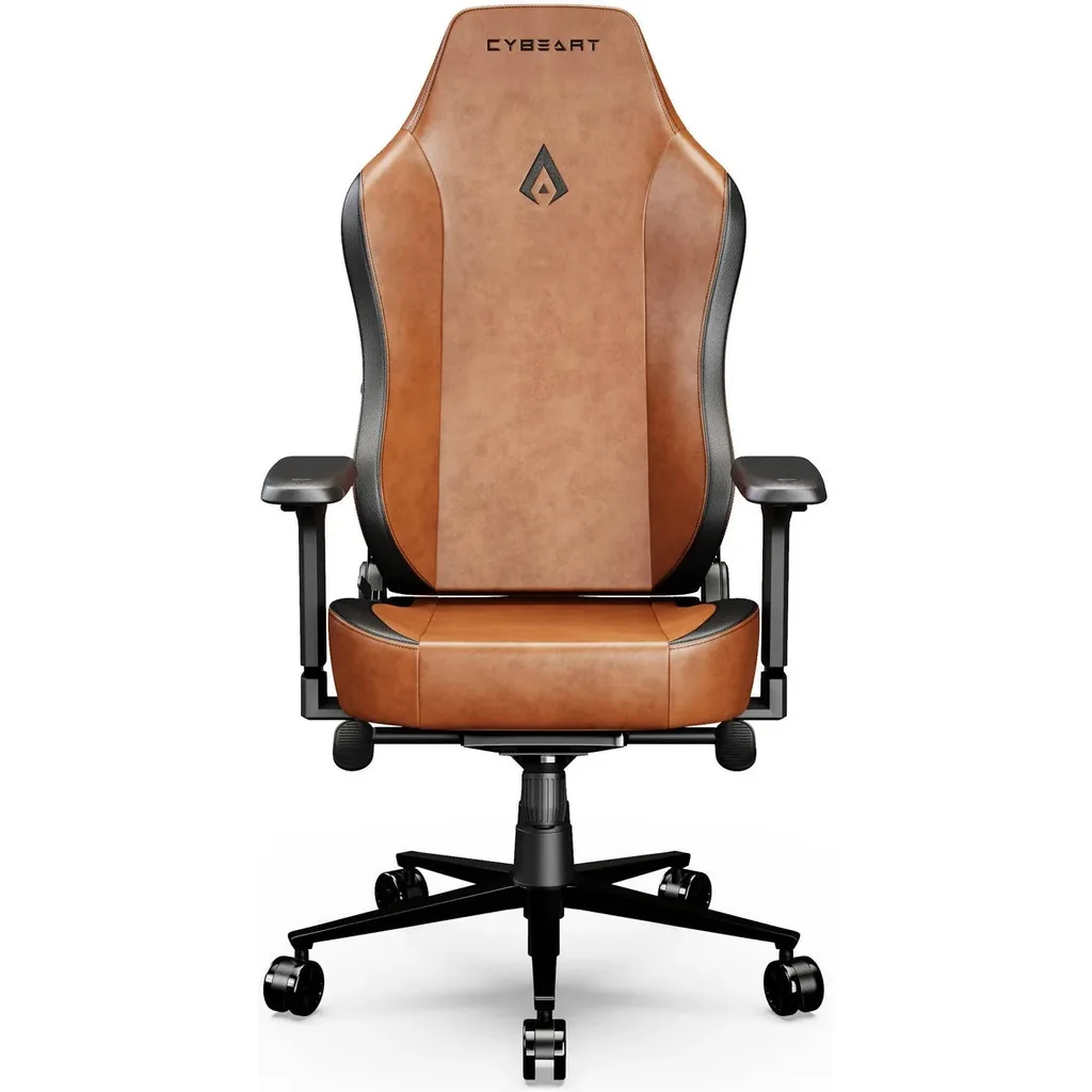Cybeart Vintage Brown Special Editions Gaming Chair, Supreme PU Leather, Cold Cured Foam, Adjustable Inbuilt Lumbar Support, 4D Arm Rest, Multi Tilt Mechanism, 150Kg Max Weight, Brown | VNTGBRWN