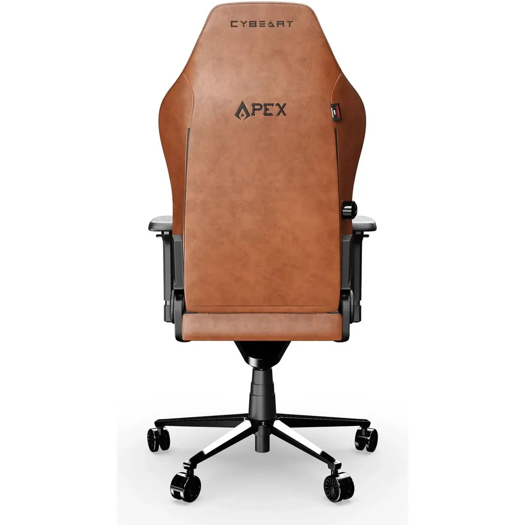 Cybeart Vintage Brown Special Editions Gaming Chair, Supreme PU Leather, Cold Cured Foam, Adjustable Inbuilt Lumbar Support, 4D Arm Rest, Multi Tilt Mechanism, 150Kg Max Weight, Brown | VNTGBRWN - Image 2