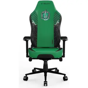 Cybeart Slytherin Licensed Edition Gaming Chair, Supreme PU Leather, Cold Cured Foam, Adjustable Inbuilt Lumbar Support, 4D Arm Rest, Multi Tilt Mechanism, 150Kg Max Weight, Green | SLYTHRN