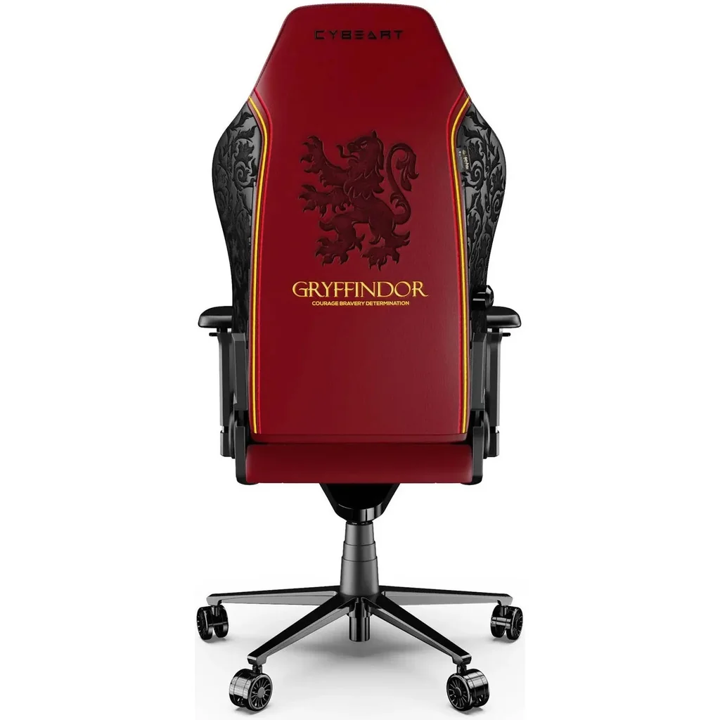 Cybeart Harry Potter Gryffindor Licensed Edition Gaming Chair, Supreme PU Leather, Cold Cured Foam, Adjustable Inbuilt Lumbar Support, 4D ArmRest, MultiTilt Mechanism, 150Kg Max Weight, Red | GRYFFNDR - Image 2