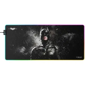 Cybeart Darknight Aurora Mouse Pad, Premium LED RGB Lighting, Micro-woven Cloth, Spill Proof Surface, Never Fray Edges w/ Reinforced Stitching, Esports Grade Never-Slip Base, XXL, Black | DRKNGTHRR