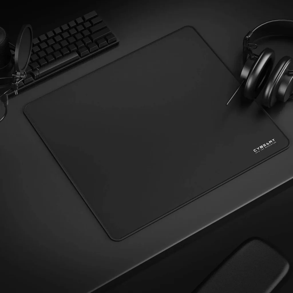 Cybeart Ghost Rapid Mouse Pad, Exclusive Micro-woven Cloth, Spill Proof Surface, Never Fray Edges with Reinforced Stitching, Esports Grade Never-Slip Base, Large, Black | GHSTRPDL - Image 2