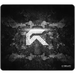 Cybeart Signature Rapid Mouse Pad, Exclusive Micro-woven Cloth, Spill Proof Surface, Never Fray Edges with Reinforced Stitching, Esports Grade Never-Slip Base, Large, Black | SGNTRRPDL