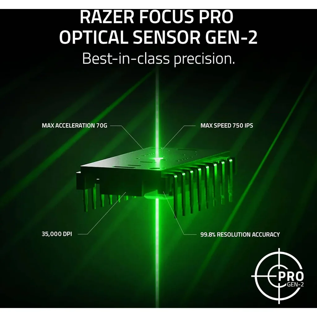 Razer Viper V3 Pro Wireless/Wired Gaming Mouse, 54g Lightweight Design, 35K Gen 2 DPI Optical Sensor, Up To 95H Battery Life, Optical Mouse Switches Gen 3, Black | RZ01-05120100-R3G1 - Image 7