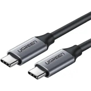 UGREEN USB C to USB C Cable, 5Gbps Data Transfer Rate, Max 20V 3A Power Output, Up to 4K @ 60Hz Display Resolution, PVC Wire Anti-Tensile, 1.5m Cable Length, Wide Compatibility, Black | 50751