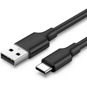 UGREEN USB A to USB Type C Cable, 480Mbps Data Transfer Rate, Qualcomm 3.0 Quick Charge, Max 5V 3A Power Output, 2m Cable Length, Wide Compatibility, Black | 60118