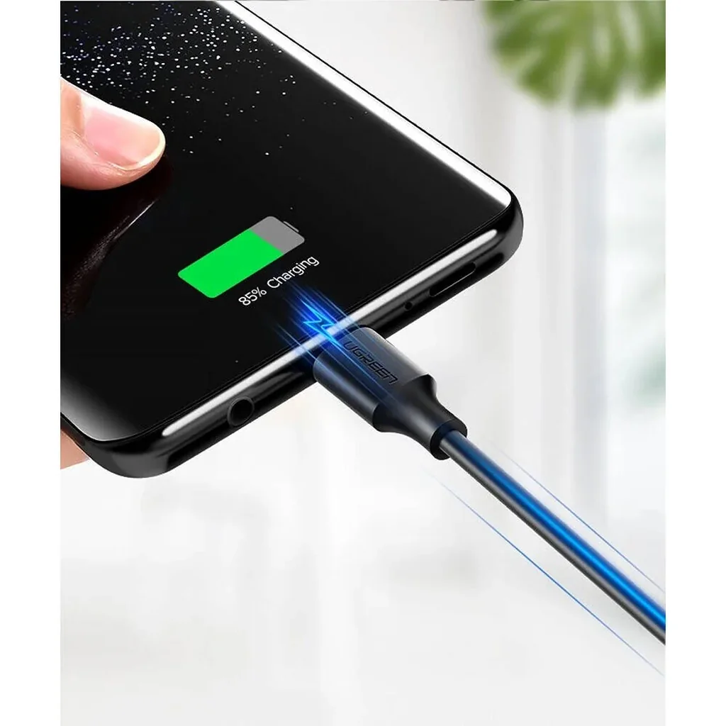 UGREEN USB A to USB Type C Cable, 480Mbps Data Transfer Rate, Qualcomm 3.0 Quick Charge, Max 5V 3A Power Output, 2m Cable Length, Wide Compatibility, Black | 60118 - Image 2