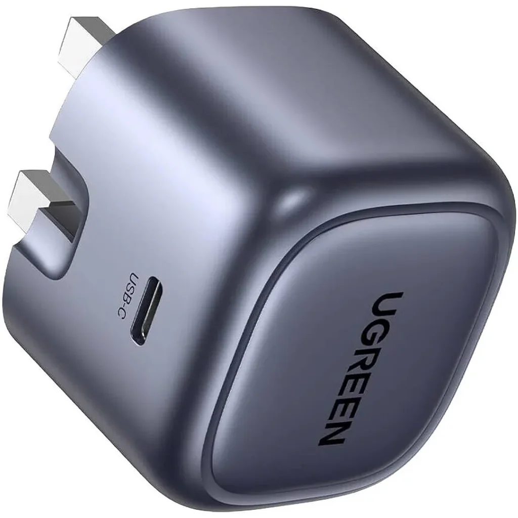UGREEN Nexode 30W GaN Wall Charger, USB-C PD 3.0 Fast Charger, PPS, QC 4+, FCP, AFC, Apple 5V/2.4A & BC1.2, Universal Compatibility, Black | 90878