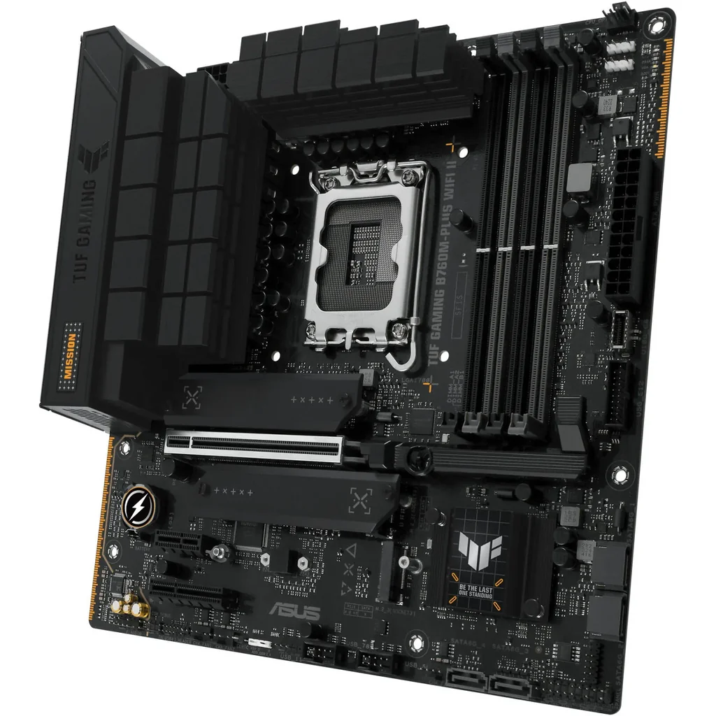 ASUS TUF Gaming B760M-Plus Wi-Fi II Micro-ATX LGA1700 Motherboard, Intel B760 Chipset, 4x DIMM DDR5 Slots, 192GB Max Memory, 3x M.2 Slots, 1x PCIe 5.0 x16 Slot, Wi-Fi 6E & BT v5.3 | 90MB1HE0-M0EAY0 - Image 4