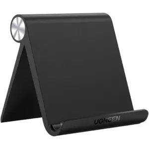 UGREEN Mobile & Tablet Stand, Adjustable Multi-Angle, ABS Material, Foldable, Portable Size, Wide Compatibility, Black | 50748