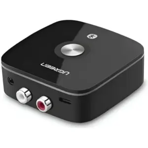 UGREEN Wireless Bluetooth Audio Receiver 5.1 With Hi-Res Audio, 3.5mm and RCA L/R Stereo Audio Output, aptX HD Support, 10m Max Range, 20Hz-20kHz, Micro USB Charging Port, Black | 40759