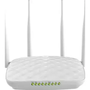 Tenda FH456 V4.0 300Mbps Wireless N Router - 4-Antenna, 6X Range, Ultimate Coverage Wi-Fi, 4x5dbi Antennas, 1 WAN, 3 LAN, WiFi On/Off Switch | FH456