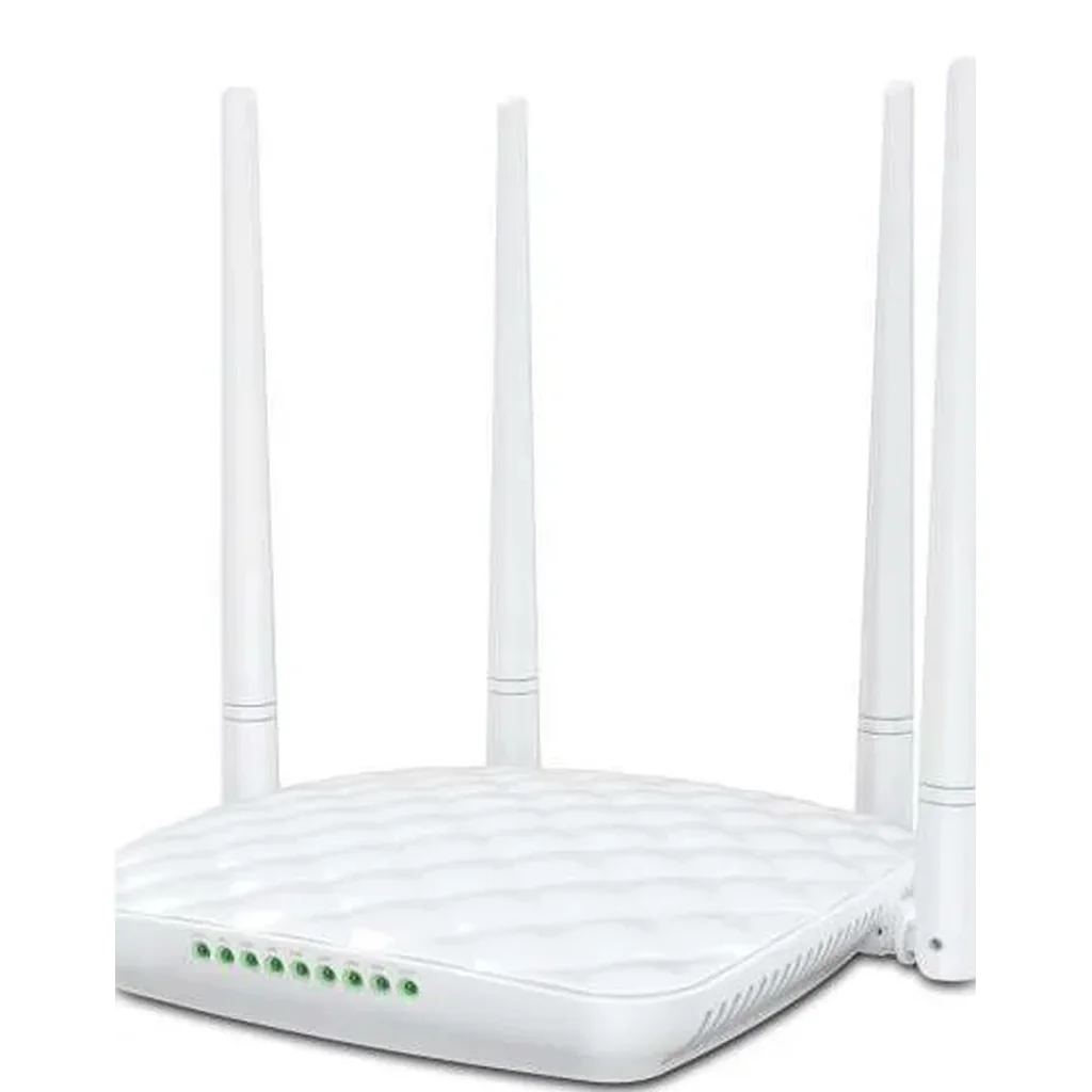 Tenda FH456 V4.0 300Mbps Wireless N Router - 4-Antenna, 6X Range, Ultimate Coverage Wi-Fi, 4x5dbi Antennas, 1 WAN, 3 LAN, WiFi On/Off Switch | FH456 - Image 2