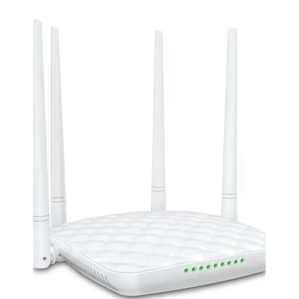 Tenda FH456 V4.0 300Mbps Wireless N Router - 4-Antenna, 6X Range, Ultimate Coverage Wi-Fi, 4x5dbi Antennas, 1 WAN, 3 LAN, WiFi On/Off Switch | FH456 - Image 3
