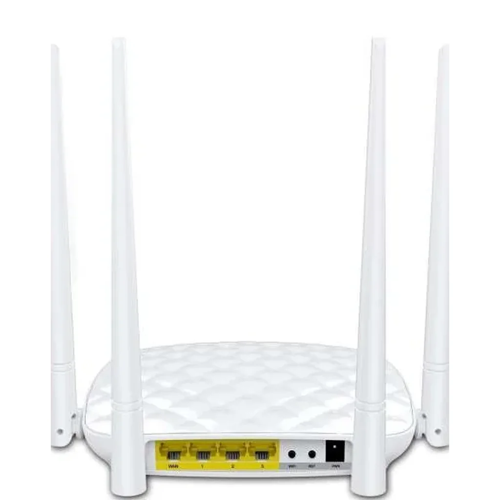 Tenda FH456 V4.0 300Mbps Wireless N Router - 4-Antenna, 6X Range, Ultimate Coverage Wi-Fi, 4x5dbi Antennas, 1 WAN, 3 LAN, WiFi On/Off Switch | FH456 - Image 4