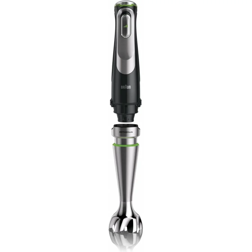 Braun MultiQuick 9 Hand Blender, Hand Mixer, XL Food Processor, Active PowerDrive Technology, 500 ml Chopper, BPA-Free 600 ml Beaker with Lid, 1200W, 220-240 V, 50-60 Hz, Black | MQ 9135XI - Image 3