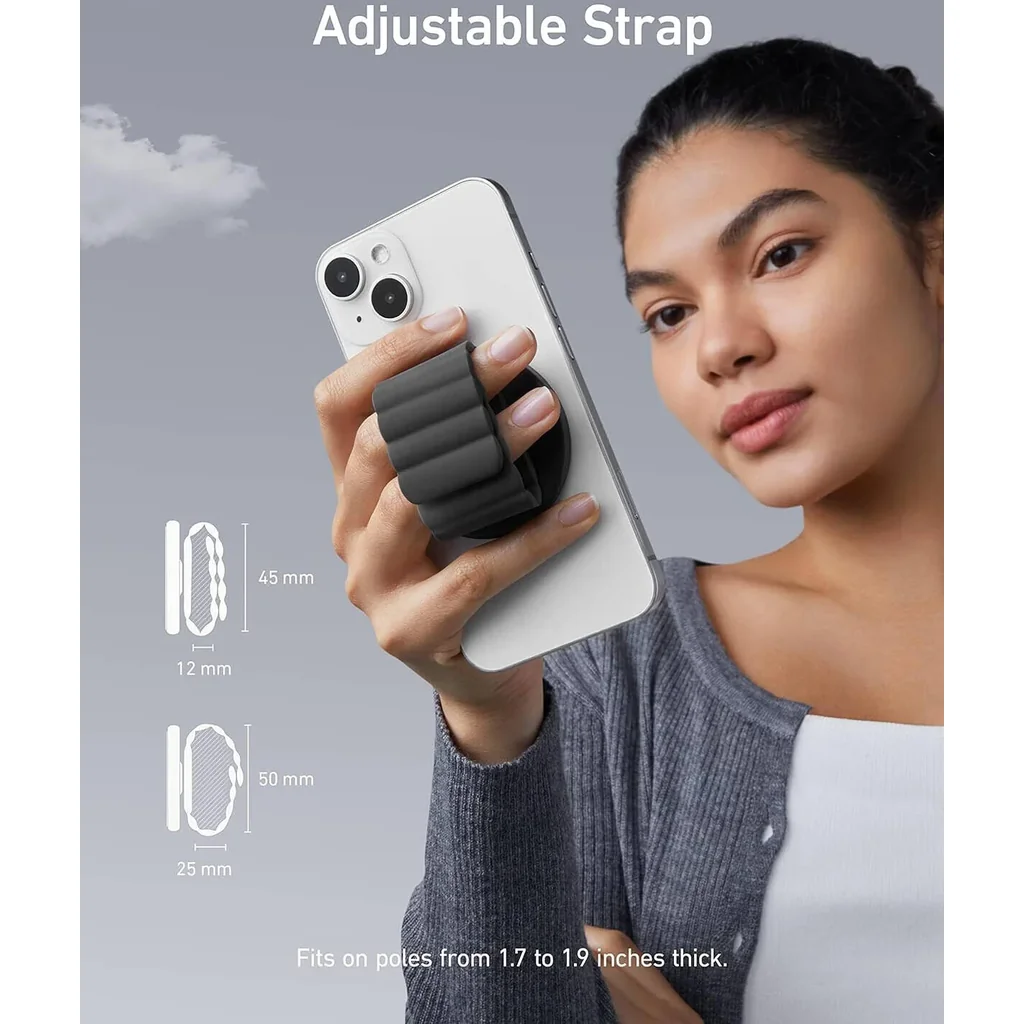 Anker 620 MagGo Grip, Snap and Hold, Equipped With Dual-Sided Magnets, Flexible Strap, 360? Viewing Angle, Convenient Stand, Cook With Ease, Black | A25A1011 - Image 5