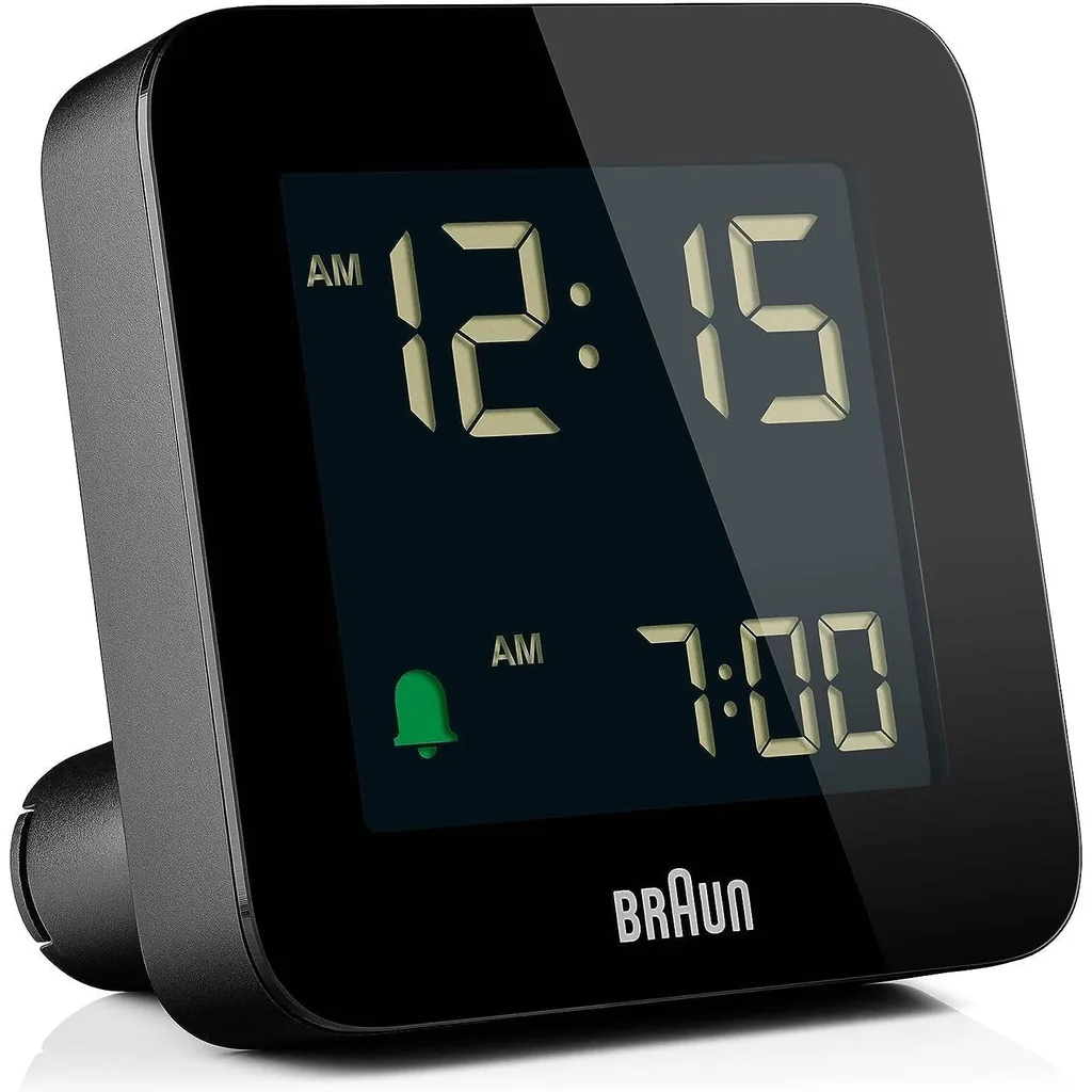 Braun Digital Alarm Clock BC09B, LCD Display, Quick-Set Functionality, Crescendo Alarm, 5 min Snooze, Light with Delay, Black - Image 2