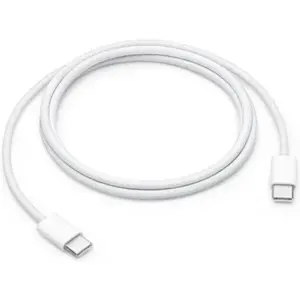 Apple 60W USB-C to USB-C Woven Charge Cable, 1 Meter, White | MQKJ3FE/A