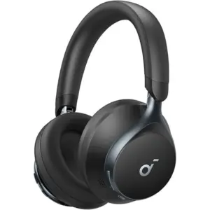 Soundcore by Anker, Space One, Adaptive Active Noise Cancelling Headphones, Enhanced Human Voice Reduction, 40H ANC Playtime, LDAC Hi-Res Wireless Audio, Black | A3035