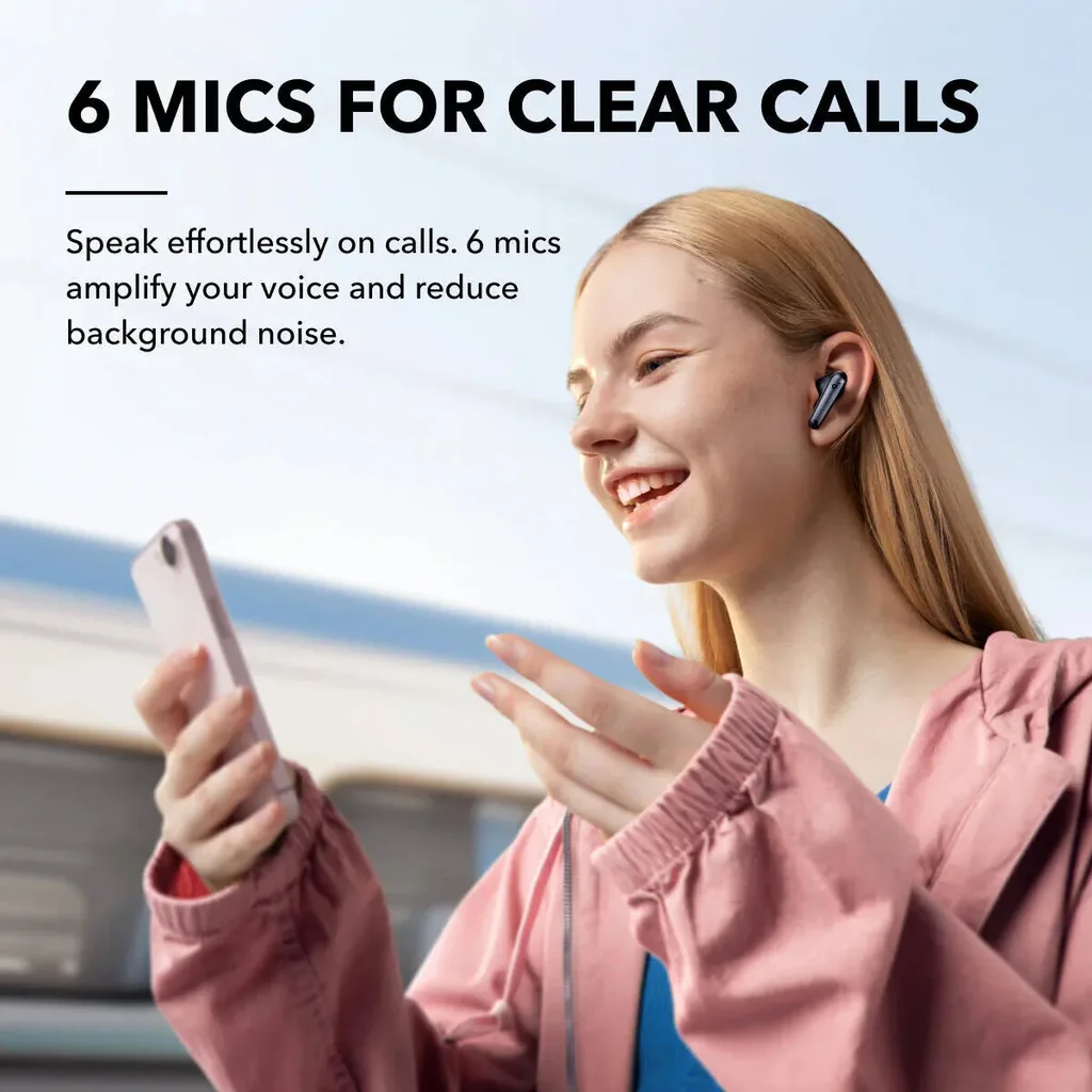Soundcore by Anker Liberty 4 NC True-Wireless Noise Cancelling Earbuds, 98.5% Noise Reduction to Ears and Environment, Hi-Res Sound, 50H Battery, Wireless Charging, Bluetooth 5.3, black | A3947 - Image 5