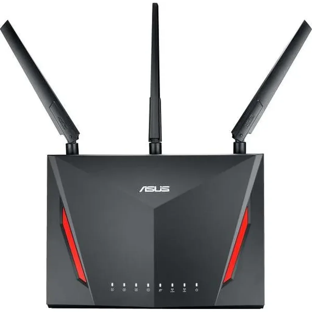 ASUS RT-AC86U AC2900 Dual Band Wireless Router, With MU-MIMO, 4-Port Gigabit LAN, 1.8 GHz Dual-Core Processor, USB 3.1 Gen1 and AiProtection, Black | 90IG0401-BU9000 - Image 3