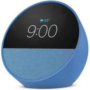 Amazon Echo Spot, Smart Alarm Clock with Vibrant Sound + Alexa, 2.83" Touch Display, Dual-Band Wi-Fi Support, MT8519 Processor, Built-In Speaker, Ocean Blue | B0BFC8DR7C