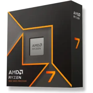 AMD Ryzen 7 9700X AM5 CPU Processor, 8 Cores & 16 Threads, 5.5 GHz Max Boost Clock, 8MB L2 & 32MB L3 Cache, AMD Radeon Graphics, DDR5-5600 ECC, Zen 5 Architecture, PCIe 5.0 x16 | 100-100001404WOF