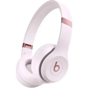 Beats Solo 4 True Wireless On-Ear Headphone, Spatial Audio with Dynamic Head Tracking, Up to 50 Hours of Battery Life, USB-C, Flex-Grip Headband, UltraPlush Cushions, Cloud Pink | Solo4CP