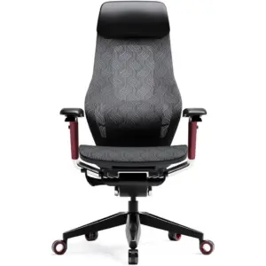 AFTERWORK GX Super Ergonomic Gaming Chair, Genuine Leather, Adjustable Lumbar Support, 5D Paddle Arms, Seat Pan & Backrest Tilt Adjustments | GX Super