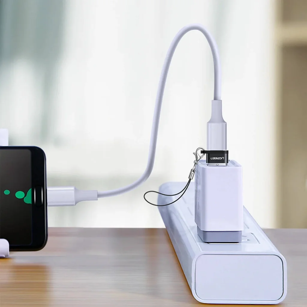 UGREEN US280 USB-C female and USB-A 2.0 Male Connector Adapter, Up to 480 Mb/s Data Transfer, USB 2.0, Aluminum Alloy & Nickel Layer Material, Black | 50568 - Image 3
