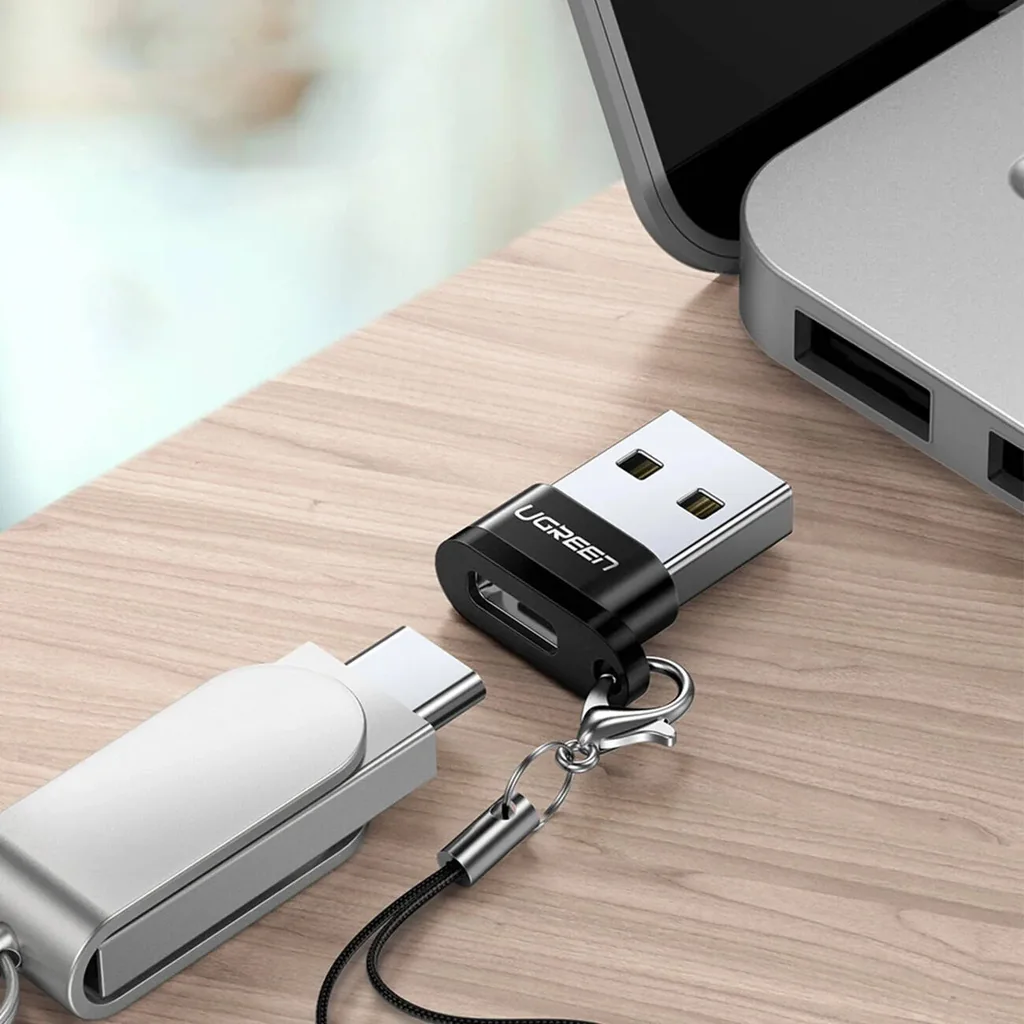 UGREEN US280 USB-C female and USB-A 2.0 Male Connector Adapter, Up to 480 Mb/s Data Transfer, USB 2.0, Aluminum Alloy & Nickel Layer Material, Black | 50568 - Image 5