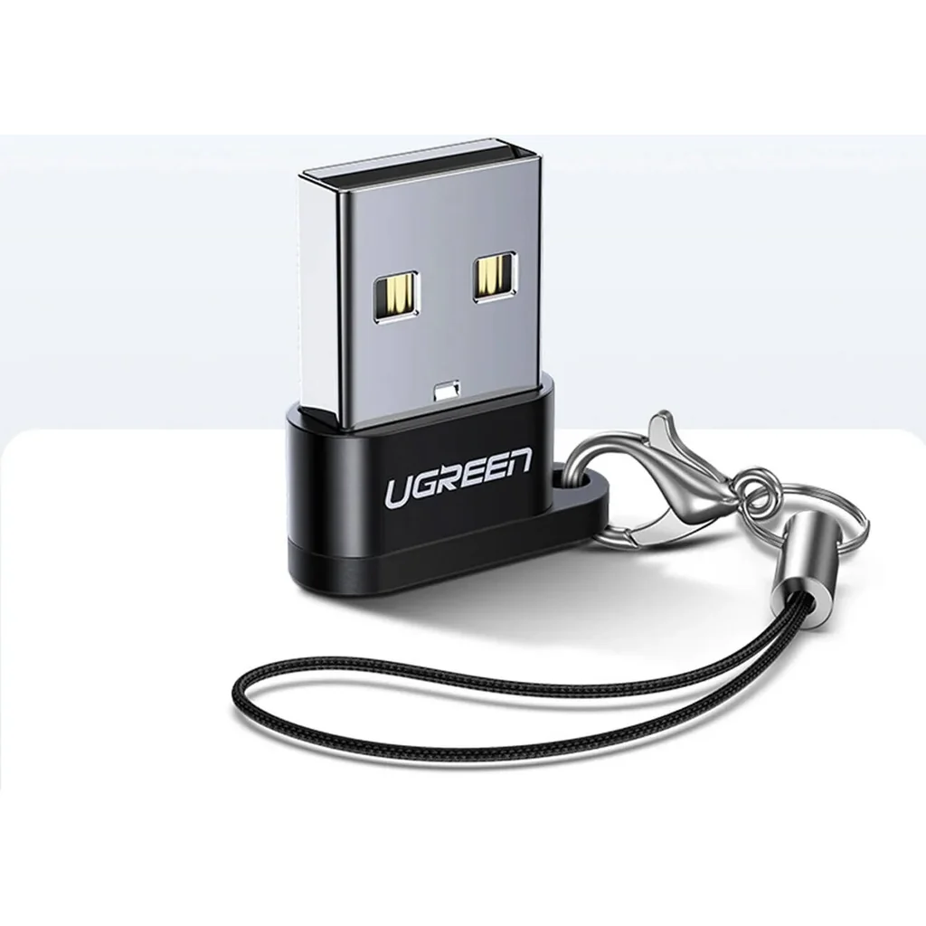 UGREEN US280 USB-C female and USB-A 2.0 Male Connector Adapter, Up to 480 Mb/s Data Transfer, USB 2.0, Aluminum Alloy & Nickel Layer Material, Black | 50568 - Image 6