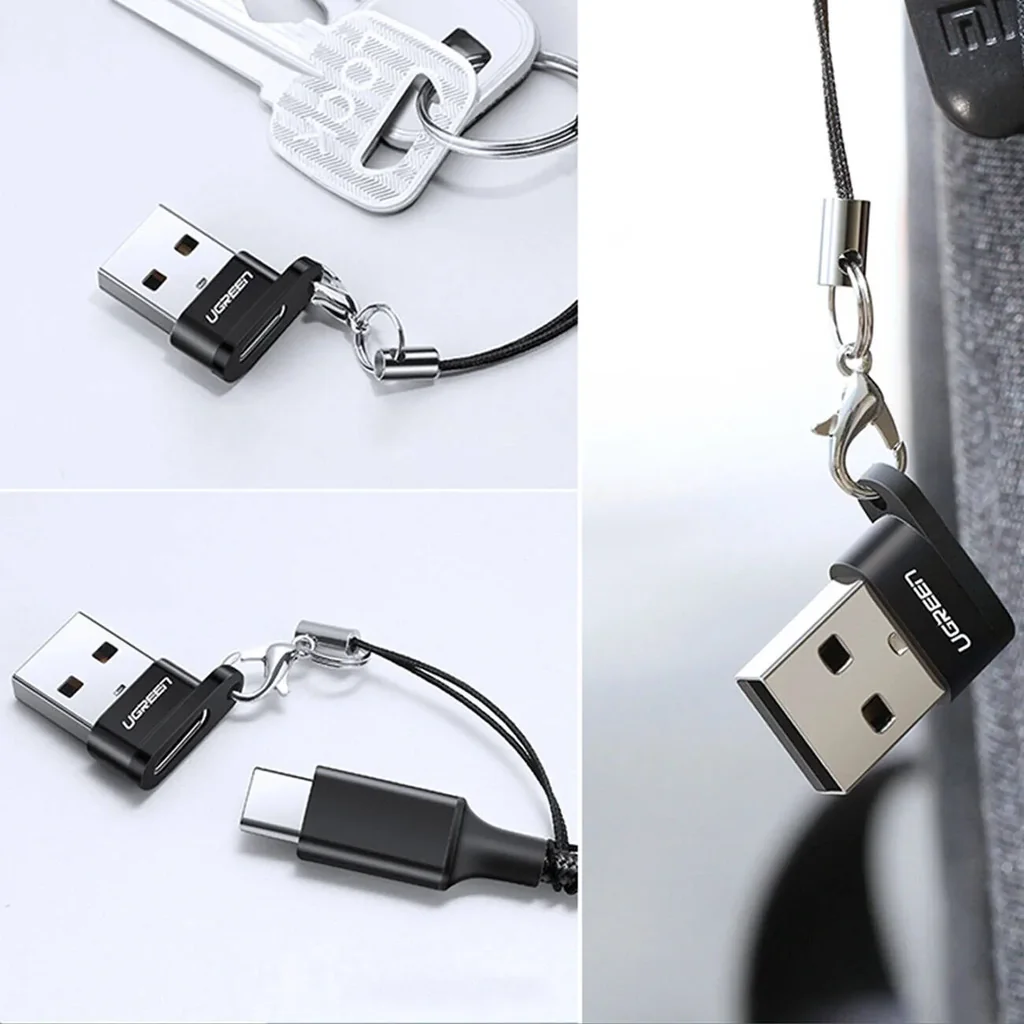 UGREEN US280 USB-C female and USB-A 2.0 Male Connector Adapter, Up to 480 Mb/s Data Transfer, USB 2.0, Aluminum Alloy & Nickel Layer Material, Black | 50568 - Image 8