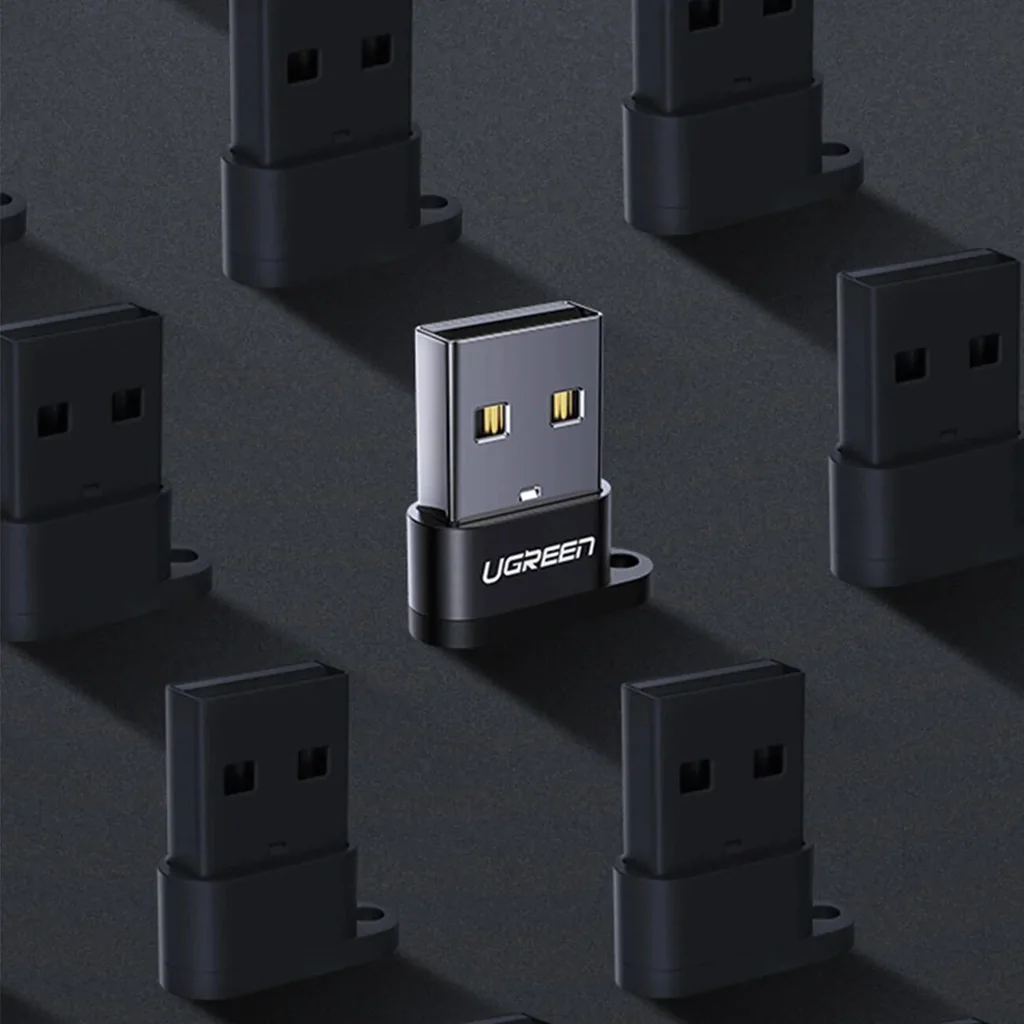 UGREEN US280 USB-C female and USB-A 2.0 Male Connector Adapter, Up to 480 Mb/s Data Transfer, USB 2.0, Aluminum Alloy & Nickel Layer Material, Black | 50568 - Image 10