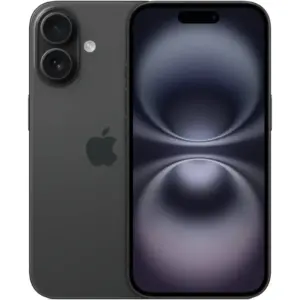 Apple iPhone 16, 6.1" OLED Super Retina XDR Display, A18 Chip, 6-Core CPU, 5-Core GPU, 16-Core Neural Engine, 256GB Storage, 5G/Wi-Fi 7, Face ID, International Version, Black | iP16-256INTLBLK