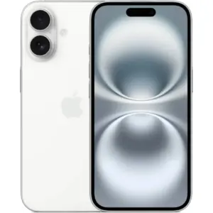 Apple iPhone 16, 6.1" OLED Super Retina XDR Display, A18 Chip, 6-Core CPU, 5-Core GPU, 16-Core Neural Engine, 256GB Storage, 5G/Wi-Fi 7, Face ID, International Version, White | iP16-256INTLWHT