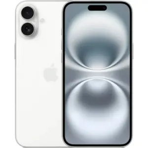 Apple iPhone 16 Plus, 6.7" OLED Super Retina XDR Display, A18 Chip, 6-Core CPU, 5-Core GPU, 16-Core Neural Engine, 128GB Storage, 5G/Wi-Fi 7, Face ID, International Version, White | iP16PL-128INTLWHT