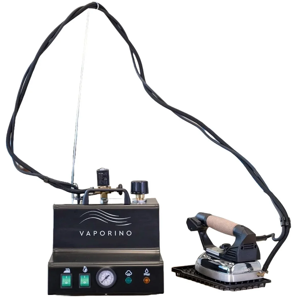 Battistella Vaporino Steam Generator with 2.8L Stainless Steel Boiler and EOS 800W Iron, Black | Vaporino Maxi