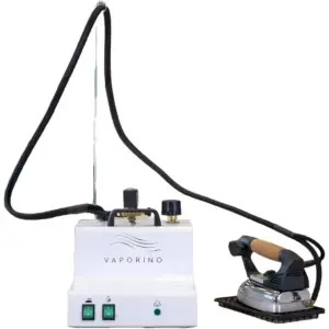 Battistella Vaporino Steam generator with 2.8L Stainless Steel Boiler and EOS 800W Iron, White | Vaporino Maxi