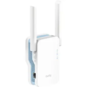 Cudy AC1200 Mesh Wi-Fi Range Extender, MT7628A+MT7613B Chipset, 64MB DDR2 RAM, 8MB NOR ROM, Up to 150m (492 ft) Range, 867Mbps 5GHz Wi-Fi Speed, 2x Fixed Wi-Fi Antennas, AC Plug, White | RE1200