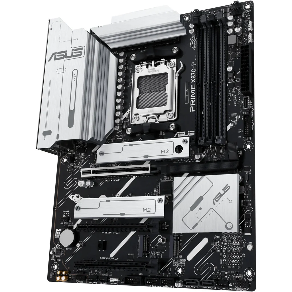 ASUS PRIME X870-P ATX Motherboard, AMD X870 Chipset, 4x DIMM DDR5 Slots, 192GB Max Memory, Realtek 2.5Gb Ethernet, 4x M.2 Slots, 1x PCIe 5.0, 2x PCIe 4.0 x16, HDMI Port | 90MB1IT0-M0EAY0 - Image 5