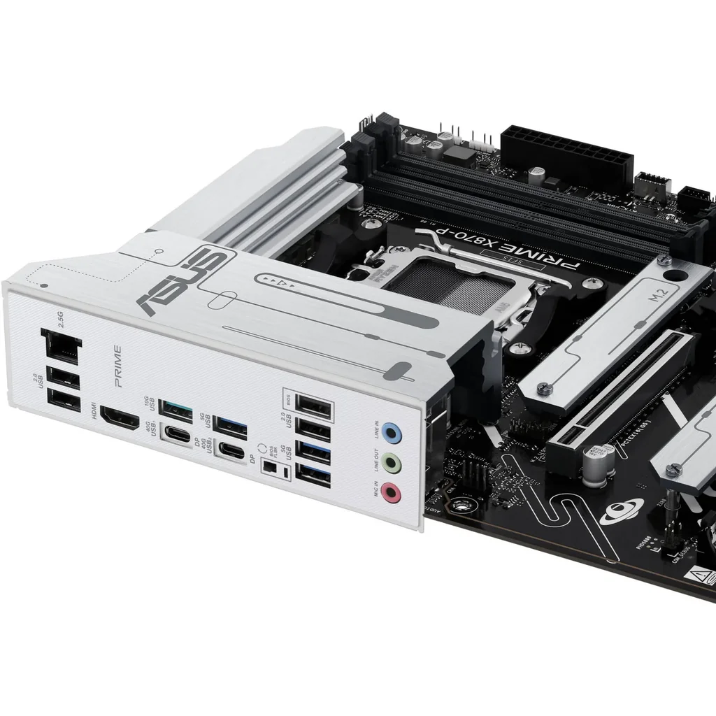 ASUS PRIME X870-P ATX Motherboard, AMD X870 Chipset, 4x DIMM DDR5 Slots, 192GB Max Memory, Realtek 2.5Gb Ethernet, 4x M.2 Slots, 1x PCIe 5.0, 2x PCIe 4.0 x16, HDMI Port | 90MB1IT0-M0EAY0 - Image 7