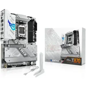 ASUS ROG STRIX X870-A GAMING WIFI ATX Motherboard, AMD X870 Chipset, 4x DIMM DDR5 Slots, 192GB Max Memory, 4x M.2 Slots, 1x PCIe 5.0, 1x PCIe 4.0, HDMI Port, DisplayPort | 90MB1IF0-M0EAY0