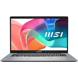 MSI Modern 14 F13MG Laptop, 14" FHD IPS Display, Intel Core i5-1335U Processor, 8GB RAM, 512GB SSD, Intel Iris Xe Graphics, English-Arabic Keyboard, Windows 11 Home, Silver | 9S7-14S122-053