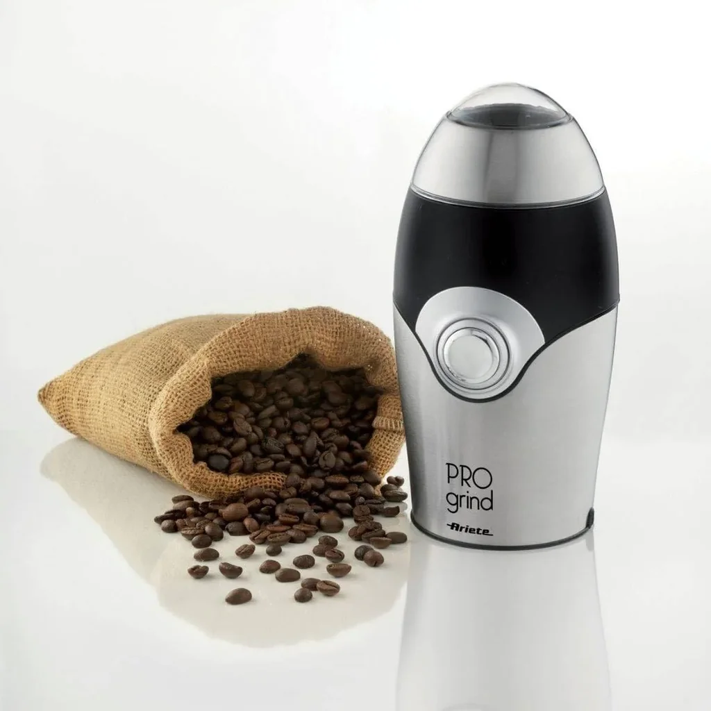 Ariete Coffee Grinder Black Metal Art3016, Silver - Image 2