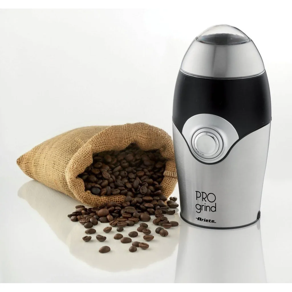 Ariete Coffee Grinder Black Metal Art3016, Silver - Image 5